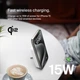 Акумулятор портативний літій-іонний Power Bank Belkin BPD007BTWH 8000мА·год, 15Вт, MagSafe Qi2, білий - зображення 6