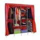Складной тканевый шкаф для одежды Storage Wardrobe 88165 на 4 секции Бордовый/N-2 - изображение 2