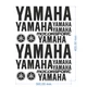 Стікерпак подвійний комплект наклейок YAMAHA Чорний Матовий - изображение 1