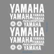 Стікерпак подвійний комплект наклейок YAMAHA Білий Глянець - изображение 1