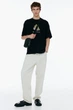Футболка H&M Loose Fit S чорний 1225605006 - изображение 4