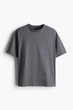 Футболка H&M Loose Fit L сірий 0608945137 - зображення 6