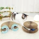Картонная когтеточка-игрушка для кошек с шариком PetJoy - изображение 3