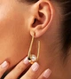 Серьги акцентна бижутерия Жозефина jeweston золотистые - изображение 8