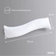 Подушка длинная IDEIA 40x130 - S-Form для сна и отдыха белая с серой наволочкой (08-73959) - изображение 7