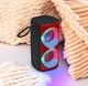 Портативная акумуляторна беспроводная колонка NB с LED подсветкой USB и Bluetooth Красная (І4О) - изображение 1