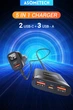 Автомобільний зарядний пристрій 5-в-1 ASOMETECH 78W PD3.0 QC4.0 LED-дисплей з виносним блоком car charger 3xUSB+2xTypeC. - зображення 2