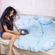 Комплект постельного белья MirSon Сатин Premium Lunet Duet 2х160х220 см (2200001717817) - изображение 15