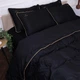 Комплект постельного белья MirSon Сатин Premium Corner Black Pearl 220x240 см (2200001484467) - изображение 5
