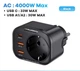 Зарядний пристрій ASOMETECH 33W PPS GaN 4-в-1 USB-адаптер з розеткою змінного струму. - зображення 13