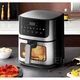 Аерофритюрниця сенсорна Rainberg RB-2268, 8 л, 4200 Вт, кухонна мультипіч, багатофункціональний аерогриль - зображення 6