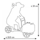 Коллекционная статуэтка Cow Parade корова с молоком на велосипеде Lait Triporteur, Size XL 30 х 9 х 20 см Нидерланды - изображение 5