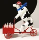 Коллекционная статуэтка Cow Parade корова с молоком на велосипеде Lait Triporteur, Size XL 30 х 9 х 20 см Нидерланды - изображение 11