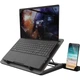 Підставка для ноутбуків Trust GXT 1125 Quno, до 17.3", BLUE LED, чорний - изображение 3