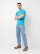 Футболка хлопковая длинная мужская Joma Versalles 101740.713 XL Бирюзовая (8445456429159) - изображение 3