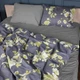 Пододеяльник MirSon полуторный 143x210 см 22-1387 Gray Flowers сатин (2200010473094) - изображение 1