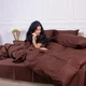 Простынь на резинке MirSon 0211 Cacao 160х190х25 (2200001085039) - изображение 2