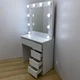 Гримерный стол с зеркалом и подсветкой PREMIUM Mirror-rika 160×80×40 см,белый, 5 ящиков, розетка - изображение 5