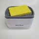 Дозатор для моющего средства нажимной с губкой Soap Pump, экономичный ручной диспенсер-органайзер для жидкого мыла и моющего для посуды с подставкой для мочалки для кухни Бело-серый, YH-652 - изображение 8