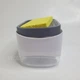 Дозатор для моющего средства нажимной с губкой Soap Pump, экономичный ручной диспенсер-органайзер для жидкого мыла и моющего для посуды с подставкой для мочалки для кухни Бело-серый, YH-652 - изображение 13