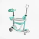Трехколесный самокат Best Scooter P-67303 с сиденьем, ручкой управления и бампером, Мятный с динозавром - изображение 3