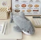 Плюшевый пенал / косметичка с 1 отделением Shark органайзер в форме акулы для школьных принадлежностей / карандашей / ручек / косметики, серый (103401445) - изображение 3