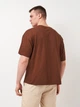 Футболка хлопковая длинная мужская H&M 1074658_кор L Коричневая (KAY2000001582756) - изображение 2
