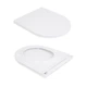 Унитаз подвесной Qtap Taurus безободковый с сиденьем Soft-close QT2433084EUQW - изображение 8