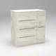 Комод Дельта №2 Континент 1090/610/1200 Дуб Крафт Белый - изображение 2