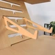 Стіл для роботи стоячи Mini desk Блакитний - зображення 3