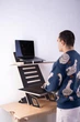 Стіл для роботи стоячи Mini desk Граніт - зображення 6