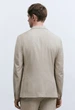 Чоловічий однобортний піджак Slim Fit H&M (58247) L Бежевий - изображение 4