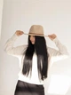 Шляпа федора из шерсти D.Hats цвет бежевый - изображение 5