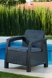 Cадові крісла Keter Corfu Duo Set (2 шт) графіт (258976) - зображення 4