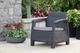 Cадові крісла Keter Corfu Duo Set (2 шт) графіт (258976) - зображення 6