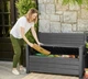 Лавка-скриня для зберігання Keter Otter Bench non Brush 227 л антрацит (259122) - зображення 4