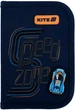 Пенал шкільний з наповненням Kite Speed Zone 1 відділення 2 відвороти 20.5х14х4 см Синій (K25-622H-4) - зображення 1