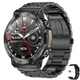 Смарт годинник Lemfo Ak61 Black (пульсоксиметр, розмова) 400мАч, 2 ремінці - зображення 1