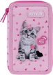 Пенал шкільний без наповнення Kite Studio Pets 2 відділення 20x12x4.5 см Рожевий (SP25-623) - зображення 1