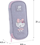 Пенал шкільний Kite Hello Kitty 21x8.5x4.5 см Сірий (HK25-662-1) - зображення 3