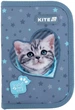 Пенал шкільний з наповненням Kite Studio Pets 1 відділення 2 відвороти 20.5х14х4 см Сіро-блакитний (SP25-622H-3) - зображення 1
