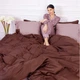 Пододеяльник MirSon Сатин Premium 0165+0211 Cappuccino 160х220 (2200001219939) - изображение 1