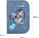 Пенал шкільний без наповнення Kite Studio Pets 1 відділення 2 відвороти 20.5х14х4 см Сіро-блакитний (SP25-622-3) - зображення 3