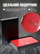 Smart блокнот с беспроводной зарядкой встроенным повербанком и USB-флешкой 16 Гб подарочный недатированный в линейку А5 из эко кожи Красный (CNB-003) - изображение 8