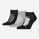 Набор женских носков коротких хлопковых Puma Elements Unisex Bwt Sneaker 93899408 35-38 3 пары Black/Grey (8720245824606) - изображение 1