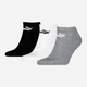 Набор женских носков коротких хлопковых Puma Elements Unisex Plain Q 94710809 35-38 3 пары Grey/White/Black (8720245957540) - изображение 1