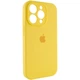 Чохол Silicone Premium case з захистом камери для iPhone 15 Pro Full Camera Protective yellow 9944 - изображение 2