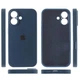 Чохол Silicone Premium case з захистом камери для iPhone 16 Full Camera Protective dark blue 2250 - изображение 4