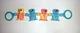 Погремушка на коляску YQ101/YQ102, в пакете 11,5*22,5*6,5см (6973573250018) Медвежата Вид 2 - изображение 1