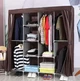Тканевый шкаф органайзер Storage Wardrobe на 4 секции Коричневый (81901YS903) - изображение 2